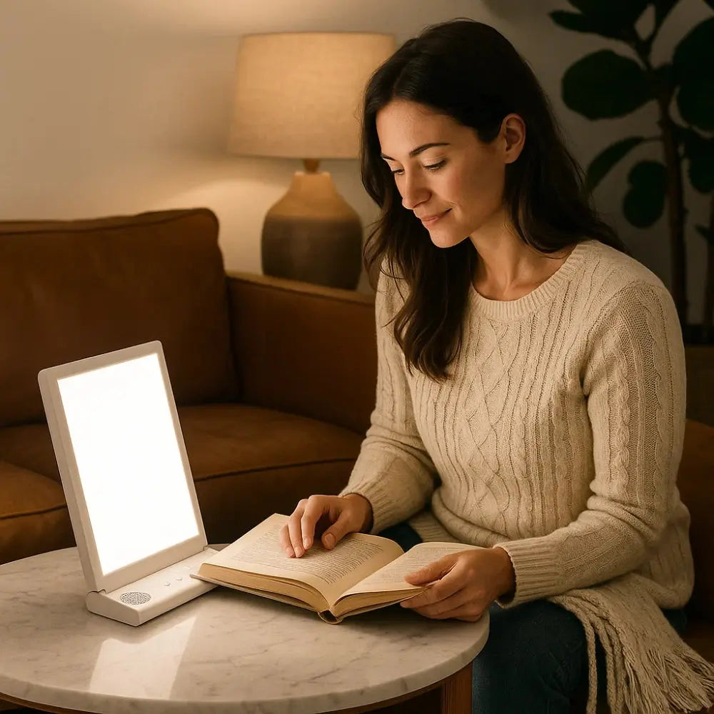 Havna SAD light therapy lamp, slim daylight panel | Wickleigh