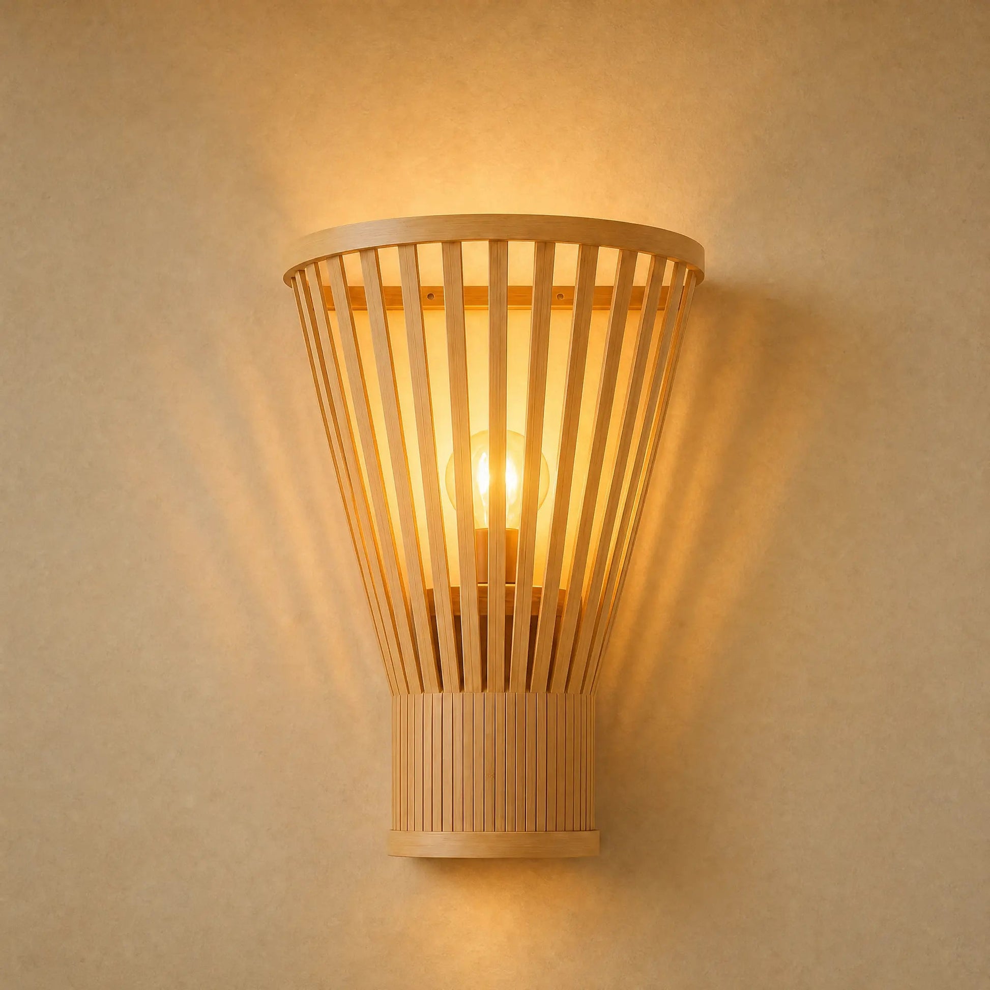 Edlin wall light lit in warm white 3000K | Wickleigh