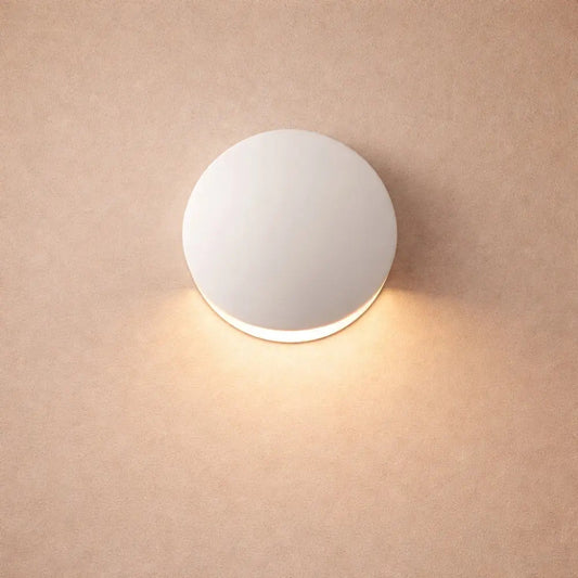 Odera wall light, aluminium capsule with double halo | Wickleigh