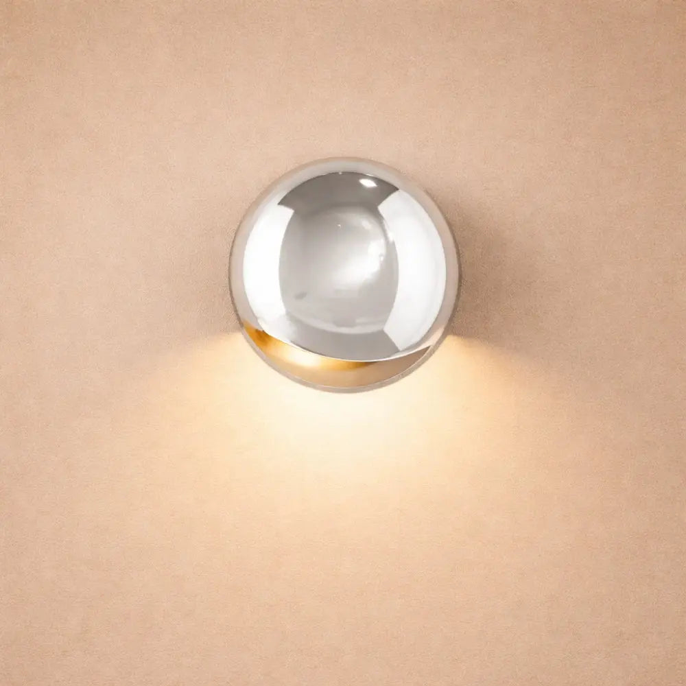 Odera wall light, aluminium capsule with double halo | Wickleigh