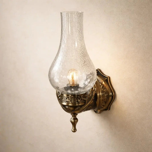 Ylten vintage wall light, ancestral flame silhouette | Wickleigh