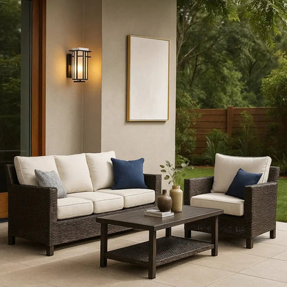 Crellin outdoor wall light, frosted glass cylinder | Wickleigh
