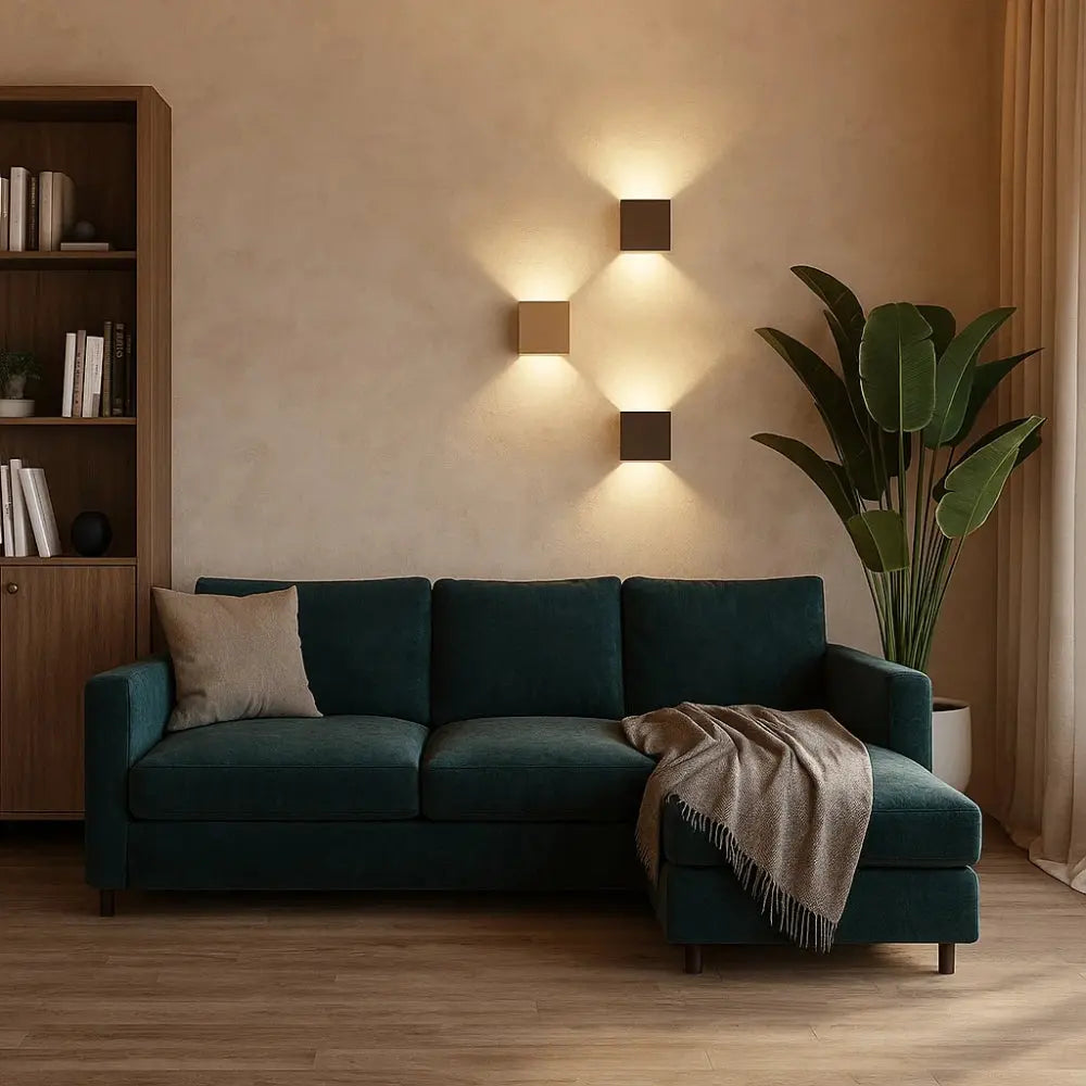 Nyben square wall light | Wickleigh