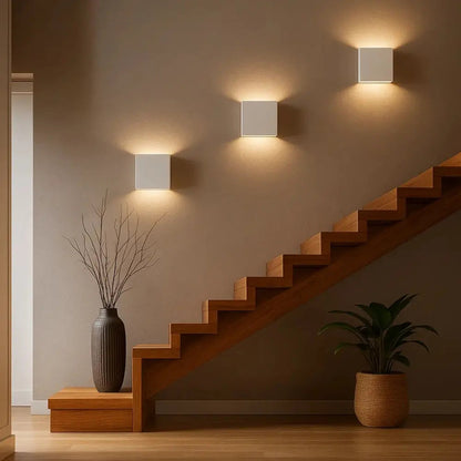 Nyben square wall light | Wickleigh