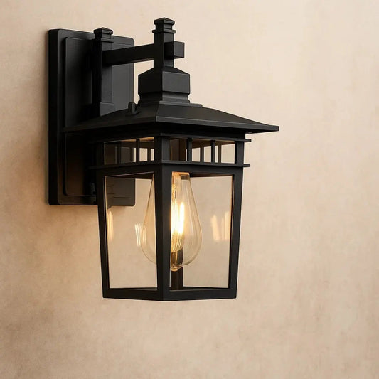 Frelin outdoor wall light, black, Ø29 x 38 cm | Wickleigh