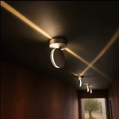 Flenra wall spotlight, adjustable rotating head, minimalist design | Wickleigh