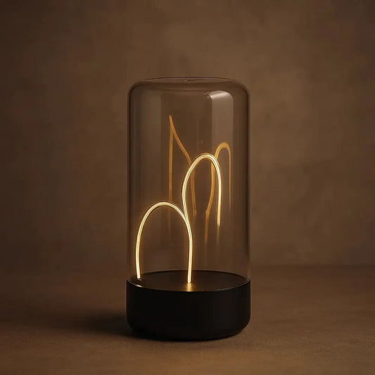 Irven LED filament table lamp, black | Wickleigh