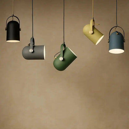 Asron modular pendant light, cylindrical aluminium shade | Wickleigh