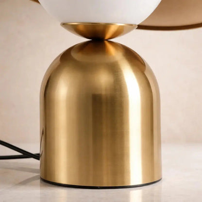 Vylen vintage mushroom table lamp, frosted glass dome | Wickleigh