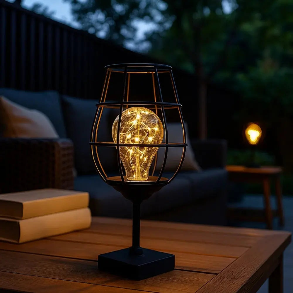 Ylova wrought iron lamp, sculptural design, packshot | Wickleigh