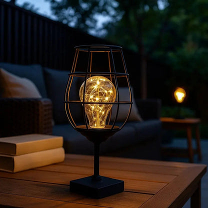 Ylova wrought iron lamp, sculptural design, packshot | Wickleigh