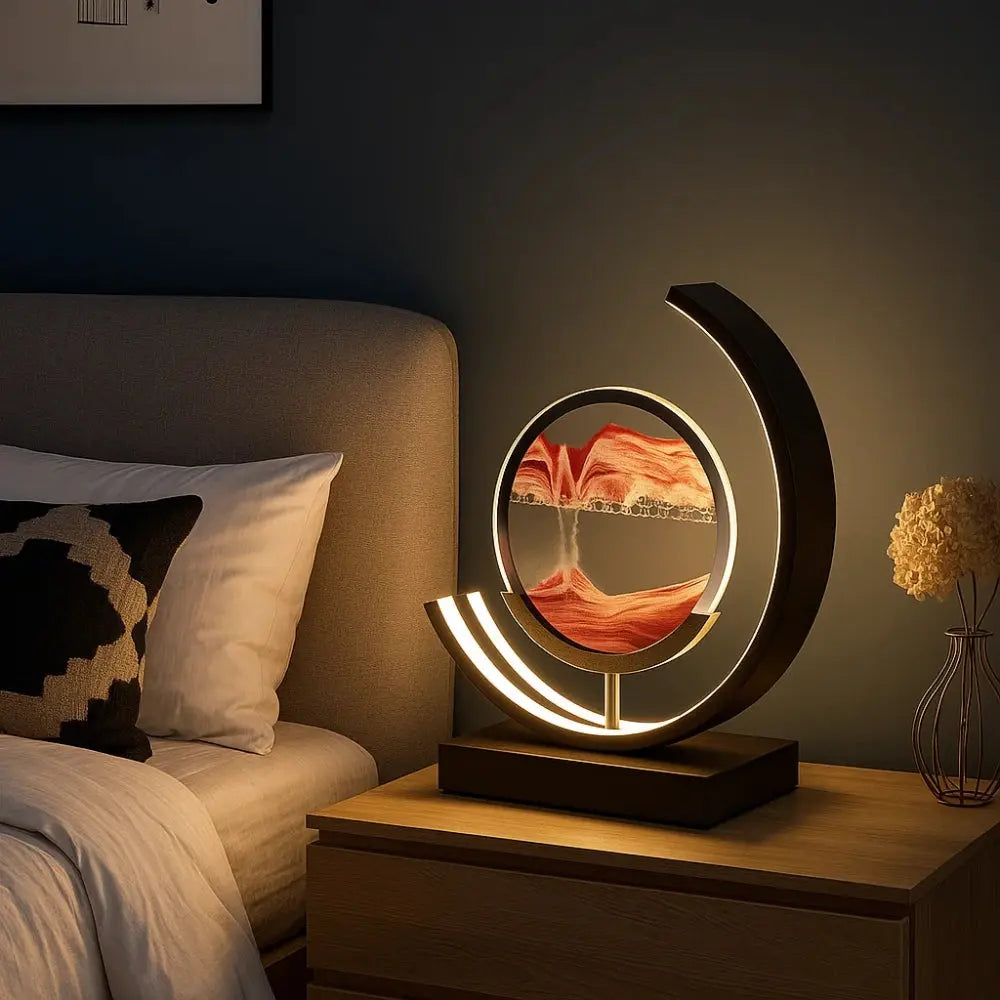Rilva moving sand art desk lamp | Wickleigh