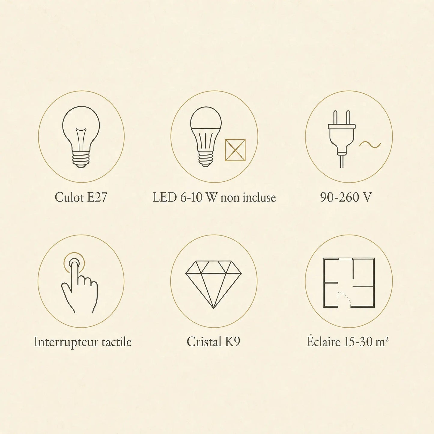 Features of the Malna crystal bedside lamp | Wickleigh