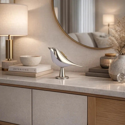 Ulwyn table lamp, sculptural bird design, packshot | Wickleigh