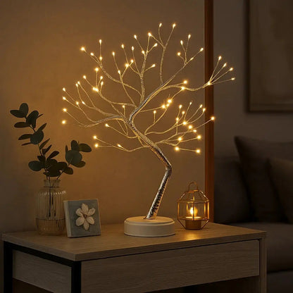 Rinin table lamp, bendable branch tree design, packshot | Wickleigh