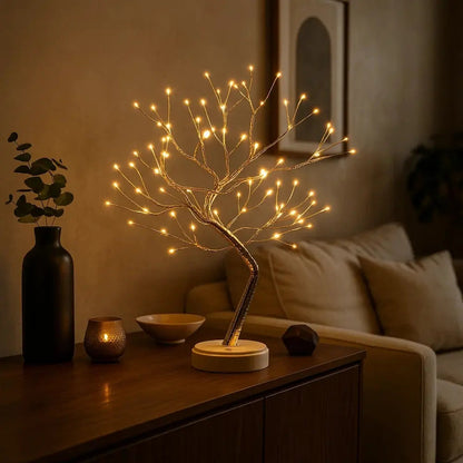 Rinin table lamp, bendable branch tree design, packshot | Wickleigh