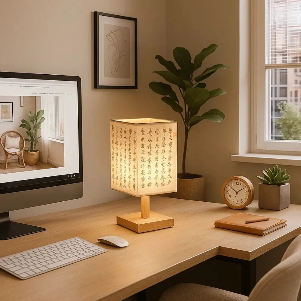 Sanne Japanese-style table lamp | Wickleigh