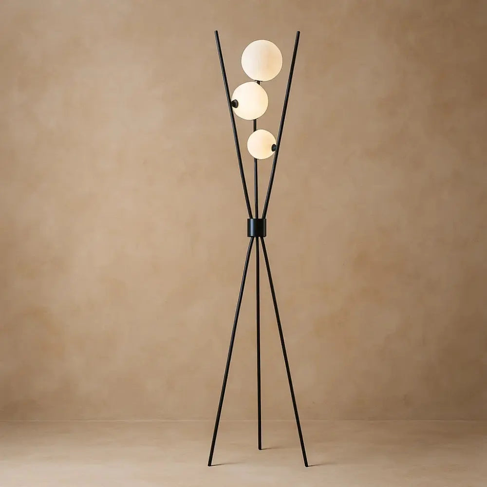 Unnra floor lamp, tripod version, packshot | Wickleigh