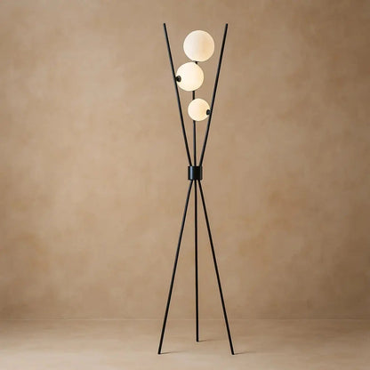 Unnra floor lamp, tripod version, packshot | Wickleigh