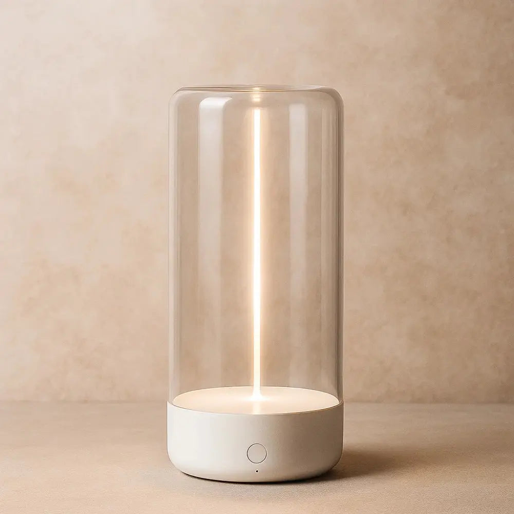 Irven LED filament table lamp, white | Wickleigh