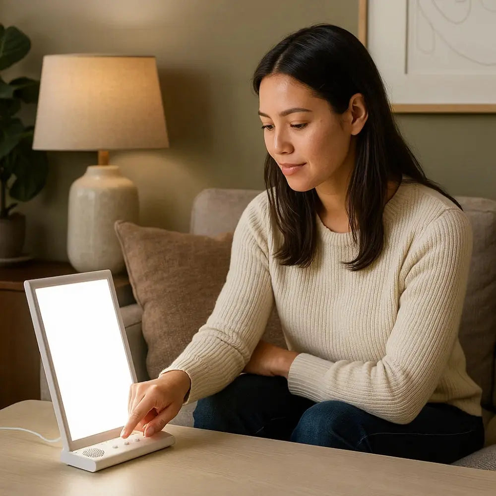 Havna SAD light therapy lamp, slim daylight panel | Wickleigh