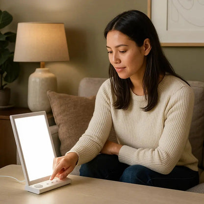 Havna SAD light therapy lamp, slim daylight panel | Wickleigh