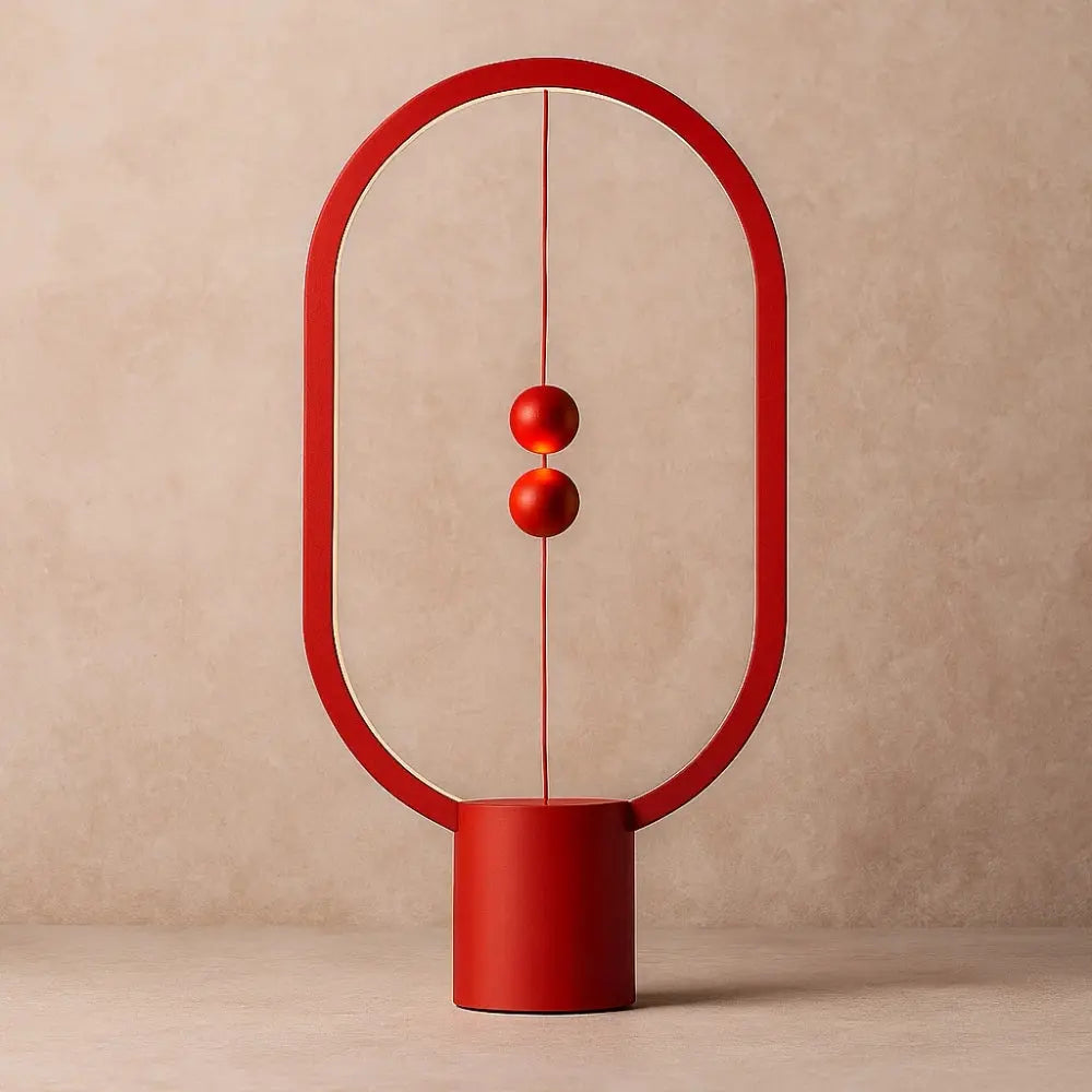 Ullen magnetic table lamp, red | Wickleigh