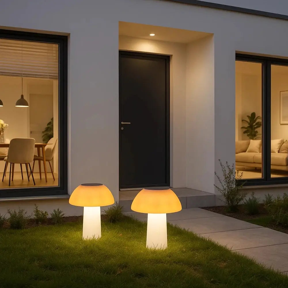 Embin solar garden light, mushroom shape | Wickleigh