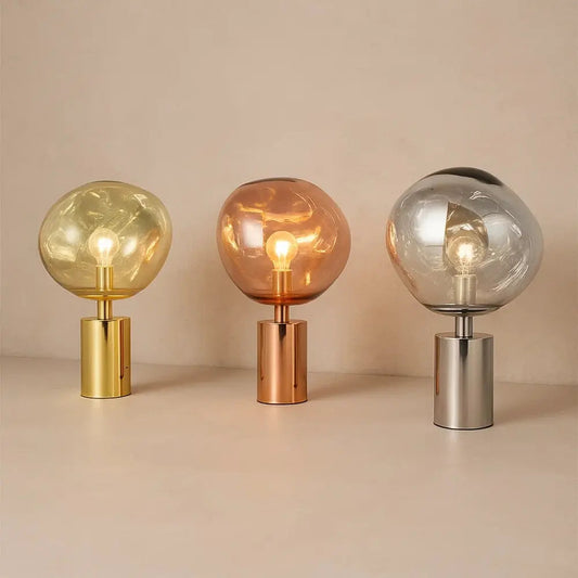 Svain table lamp, glowing globe design, packshot | Wickleigh