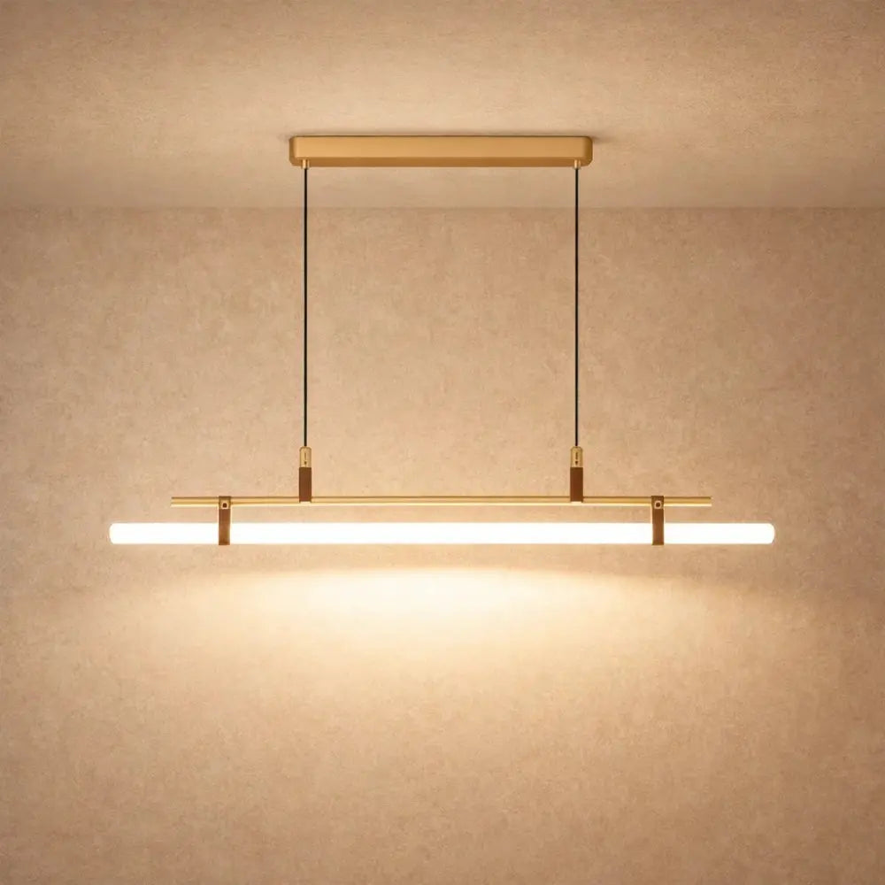 Orera linear pendant light, slim suspended bar | Wickleigh