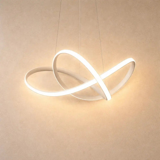 Brein sculptural LED ribbon pendant light | Wickleigh
