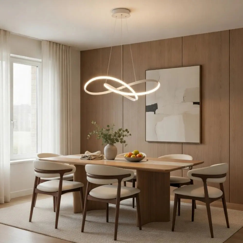 Brein sculptural LED ribbon pendant light | Wickleigh