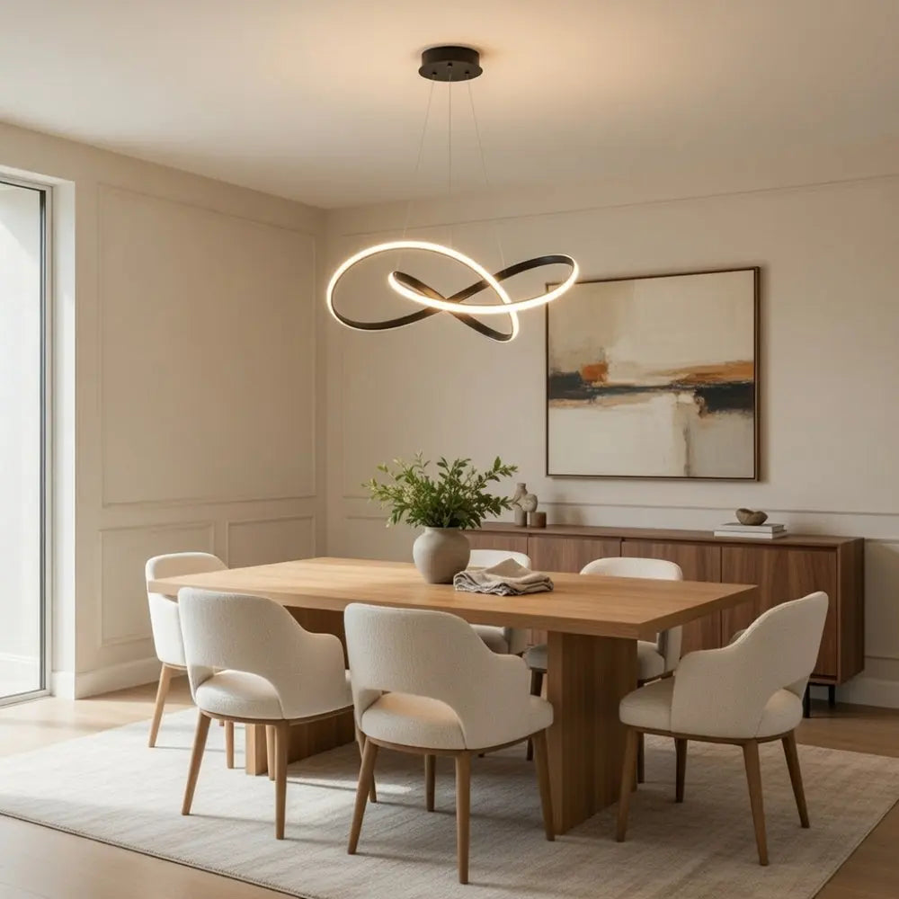 Brein sculptural LED ribbon pendant light | Wickleigh