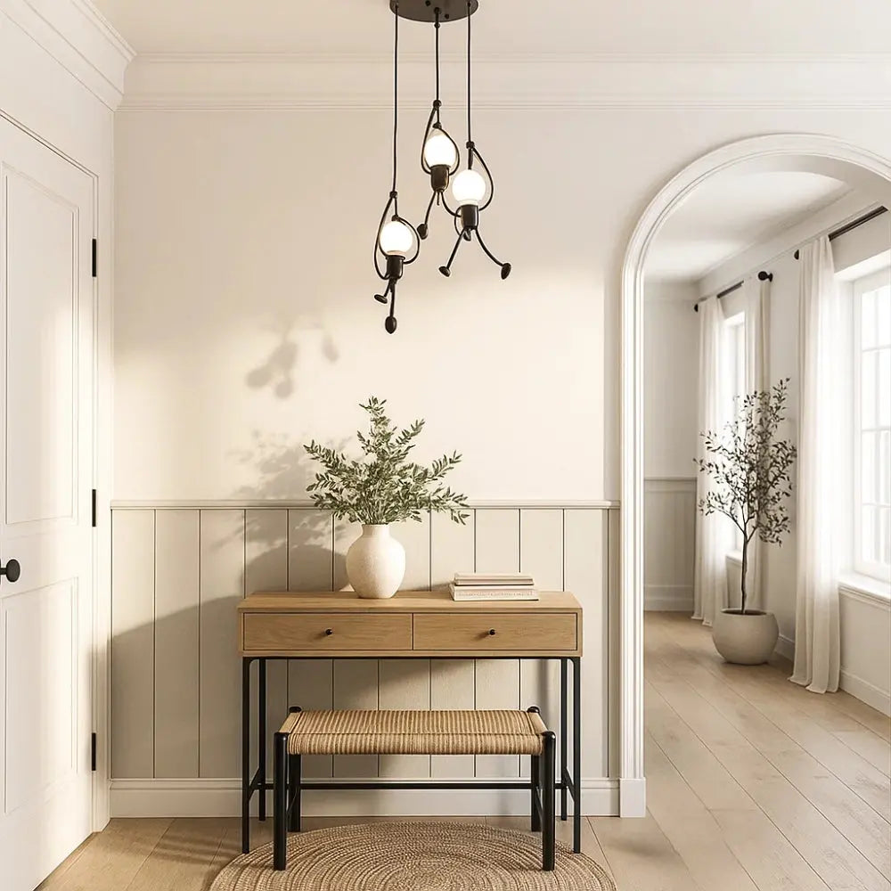 Vadna sculptural figure pendant light, packshot | Wickleigh