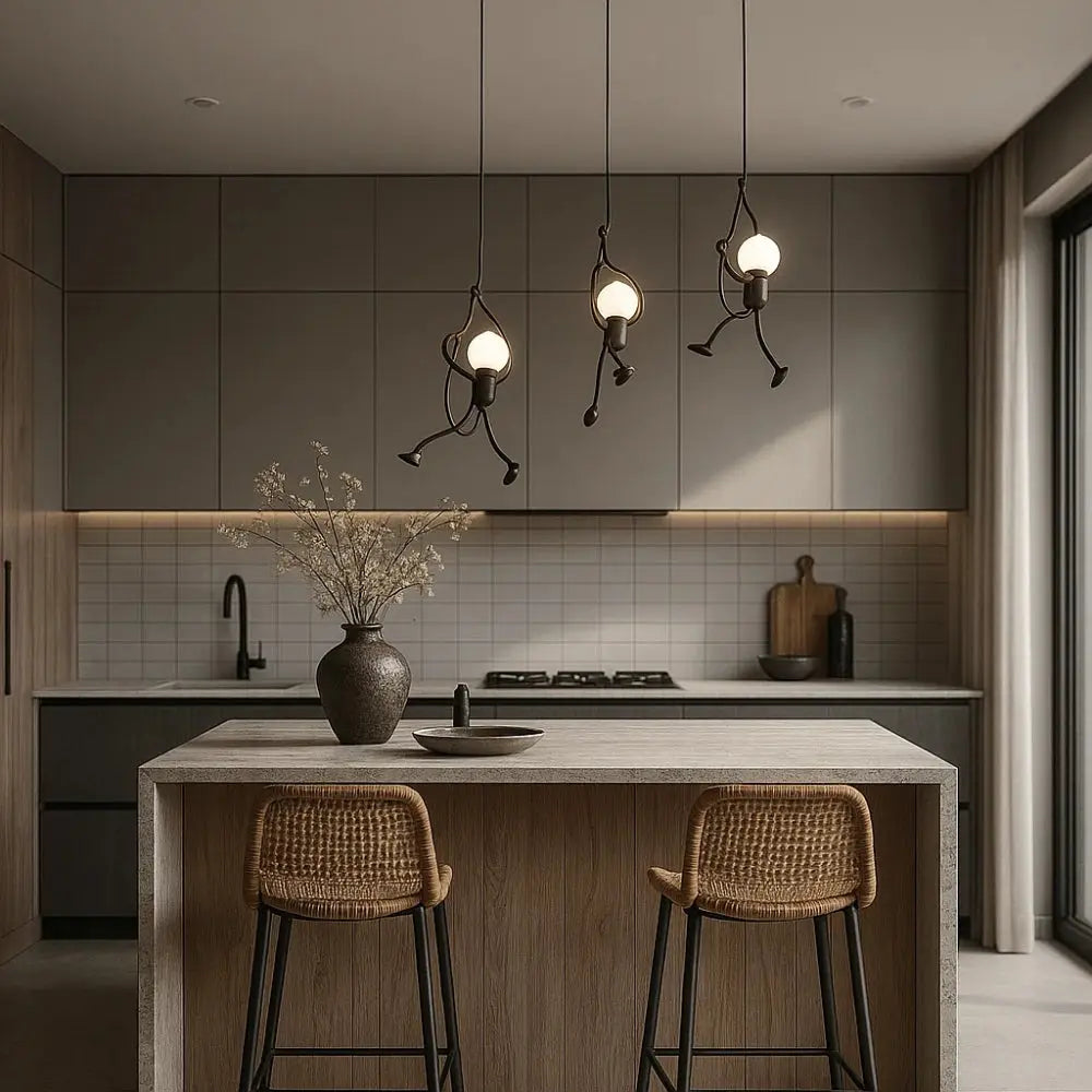 Vadna sculptural figure pendant light, packshot | Wickleigh