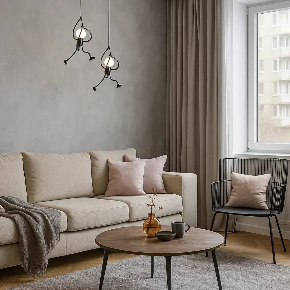 Vadna sculptural figure pendant light, packshot | Wickleigh