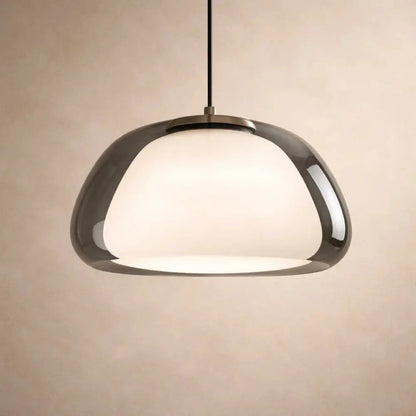 Asera frosted glass pendant light, soft dome, packshot | Wickleigh