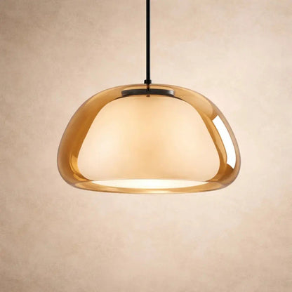 Asera frosted glass pendant light, soft dome, packshot | Wickleigh