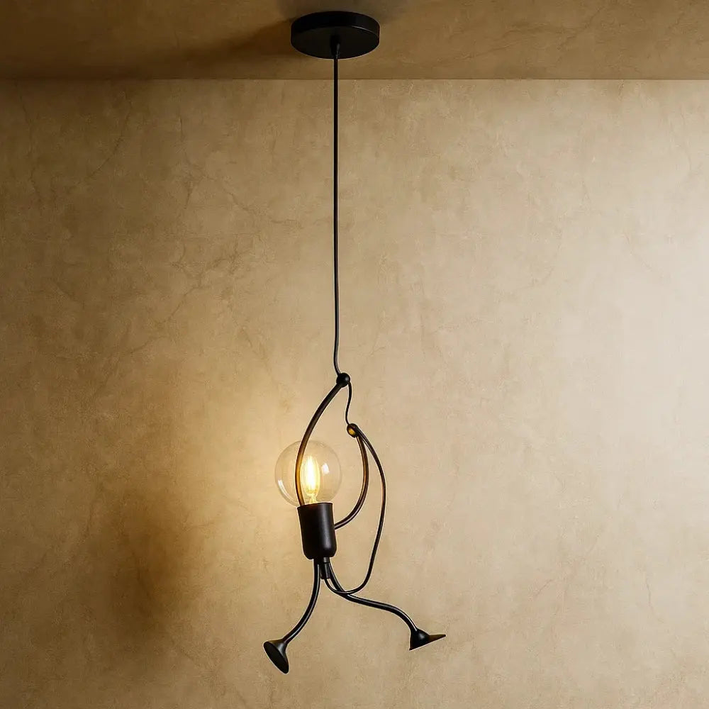 Vadna sculptural figure pendant light, single figure, cool white | Wickleigh