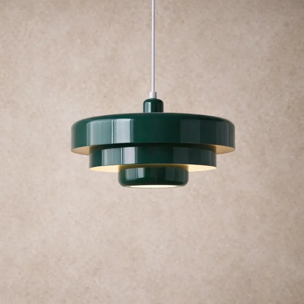 Odwyn layered metal pendant light, Nordic discs, packshot | Wickleigh