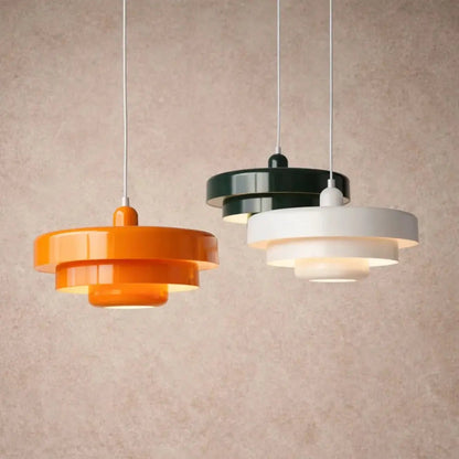 Odwyn layered metal pendant light, Nordic discs, packshot | Wickleigh