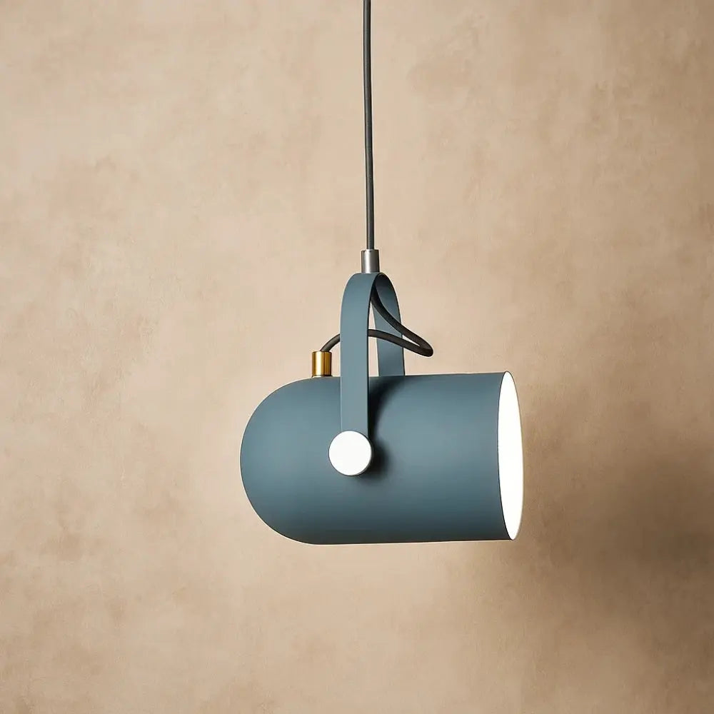 Asron modular pendant light in blue aluminium | Wickleigh