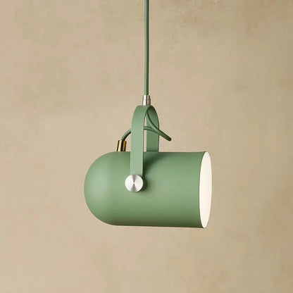 Asron modular pendant light in green aluminium | Wickleigh