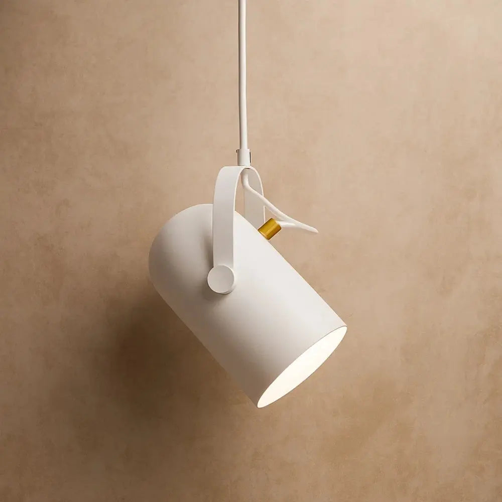 Asron modular pendant light in white aluminium | Wickleigh