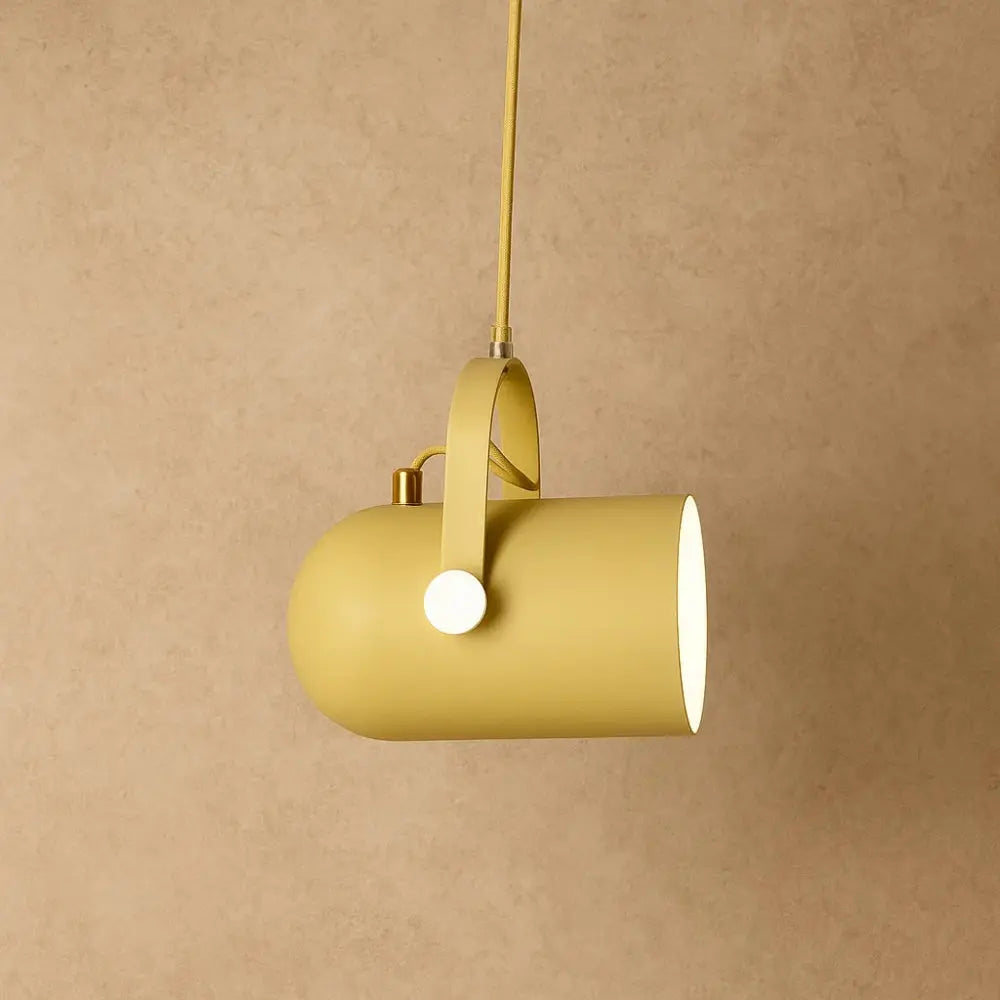 Asron modular pendant light in yellow aluminium | Wickleigh
