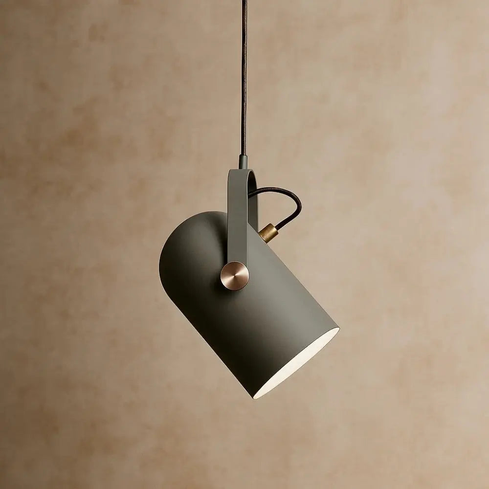Asron modular pendant light in light grey aluminium | Wickleigh
