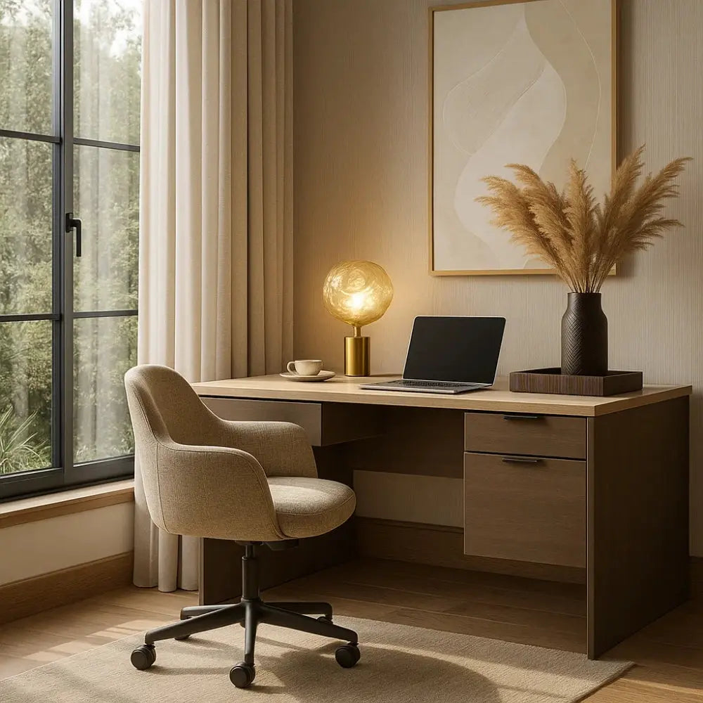 Svain table lamp, glowing globe design, packshot | Wickleigh