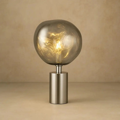 Svain table lamp, 43cm, silver finish | Wickleigh