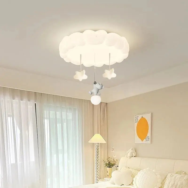 Sennra kids cloud LED ceiling light, celestial bubble design | Wickleigh