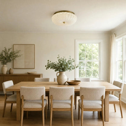 Hilra ceiling light in a bright dining room during the day | Wickleigh